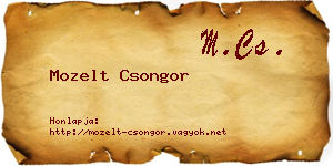 Mozelt Csongor névjegykártya